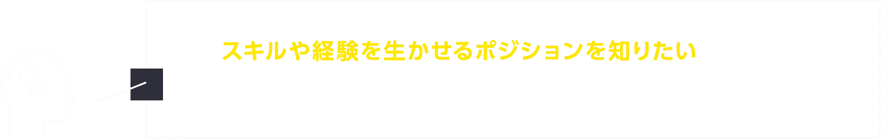 スキルや経験を生かせるポジションを知りたいが、数が多く、どのポジションが合っているのか分からない